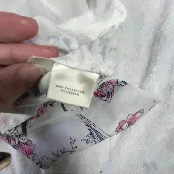 Ann Taylor Petite Cropped Flower Pants with Drawstring Waist - Picture 9 of 11